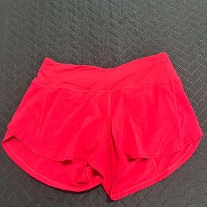 Lululemon Mid Rise Speed Up lined Short 4”
